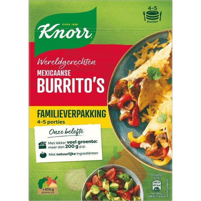 Knorr Wereldgerecht Mexicaanse burritos family (Pak, 351g)