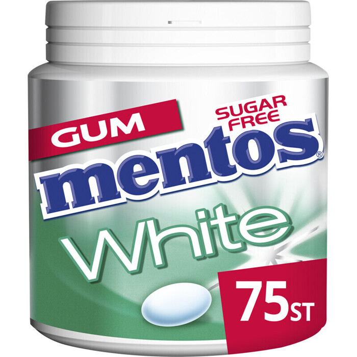 Mentos Gum White green mint (113g)