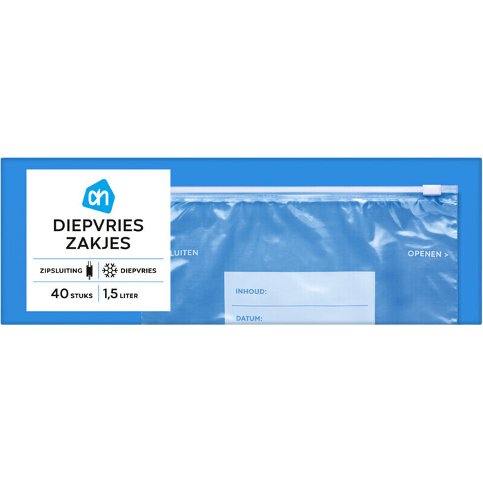 AH Diepvrieszakjes met zipsluiting middel (40 st.)