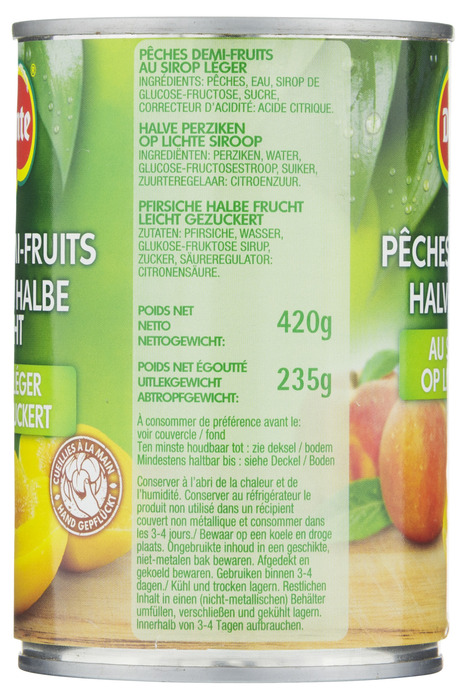 Del Monte Halve Perziken op Lichte Siroop 420g (420g)