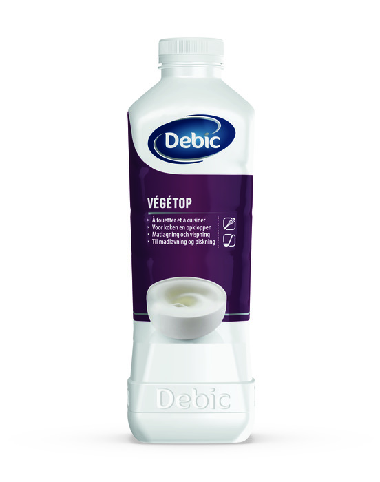 Debic végétop 1 lt fles, plantaardig alternatief voor slagroom (1L)