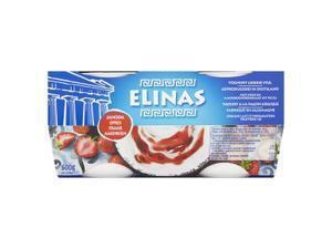 Yoghurt griekse stijl aardbei 4 stuks (600g)