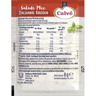 Calvé Salade Mix Italiaanse Kruiden 8g (3 × 8g)