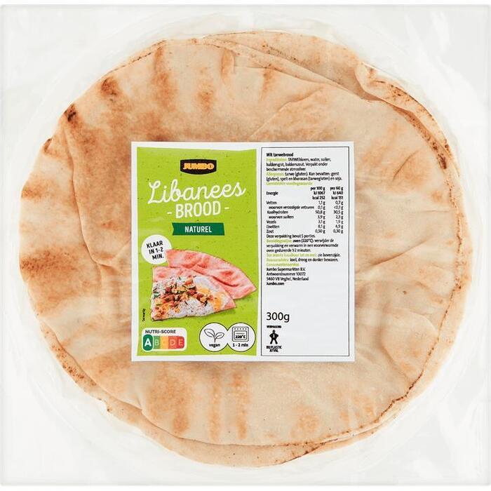Jumbo - Libanees Brood Naturel - 300 g (300g)