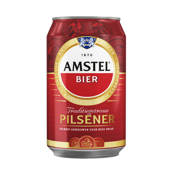 Amstel Bier Blik 33 cl (blik, 6 × 33cl)