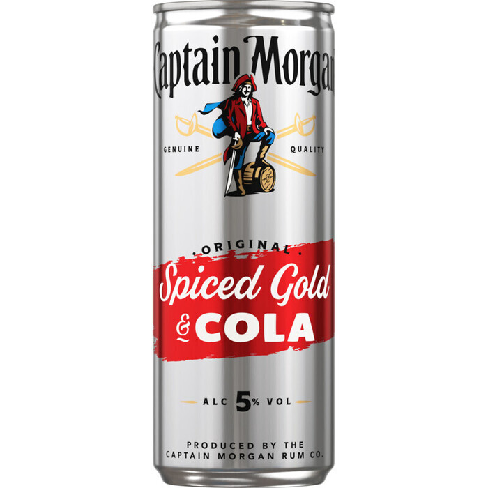 Captain Morgan Rum & cola (250ml)