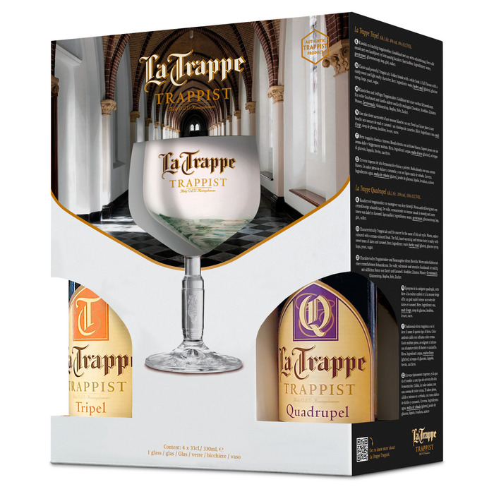 La Trappe Giftpack 4x33cl + glas (1.32L)