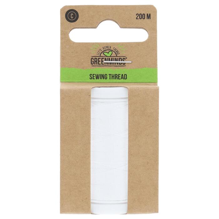 Greenminds Garen Polyester Wit 200m