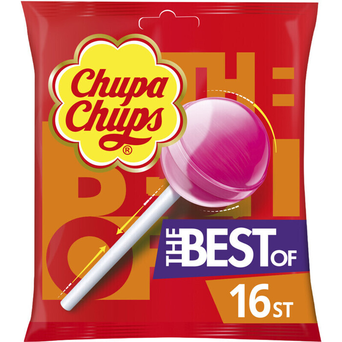 Chupa Chups Lollipops The Best Of 16 Stuks 192 g (Stuk, 192g)
