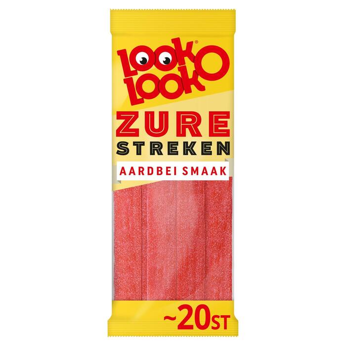 Look-O-Look Zure matten aardbei (Zak, 125g)