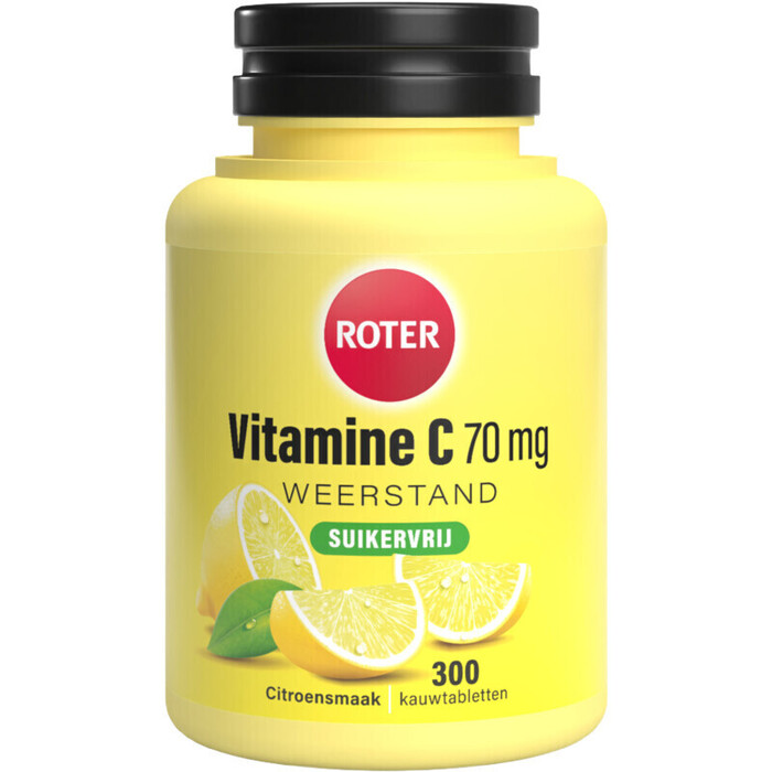 Roter Vitamine C 70 mg kauwtabletten citroen (300 × 0.3g)