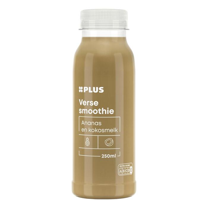 PLUS Ananas Kokos smoothie (Fles, 250ml)