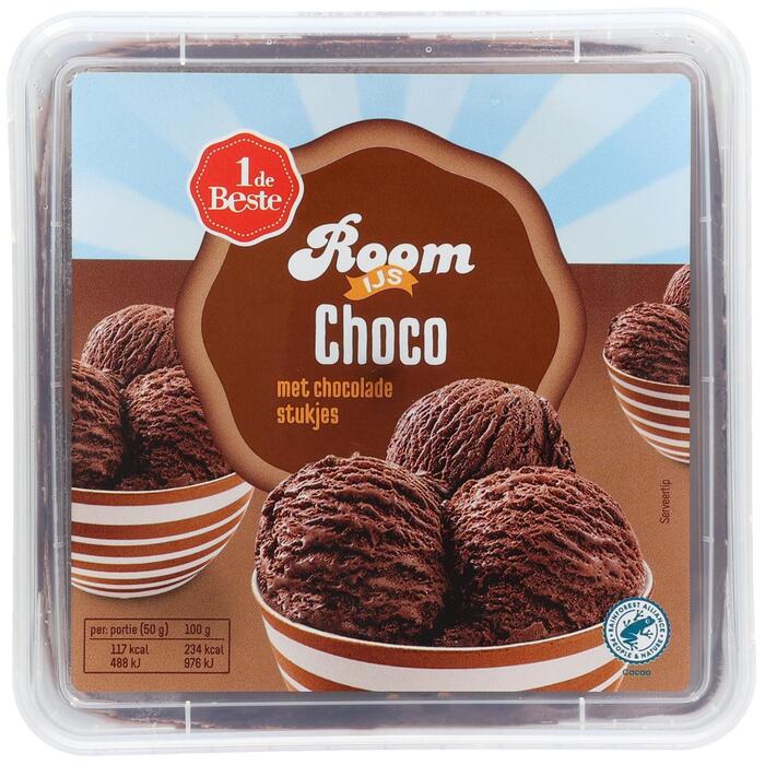 Roomijs chocolade (1L)