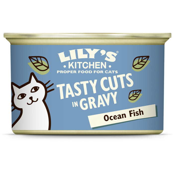 Lily's Kitchen Cat ocean fish chunks in gravy (85g)