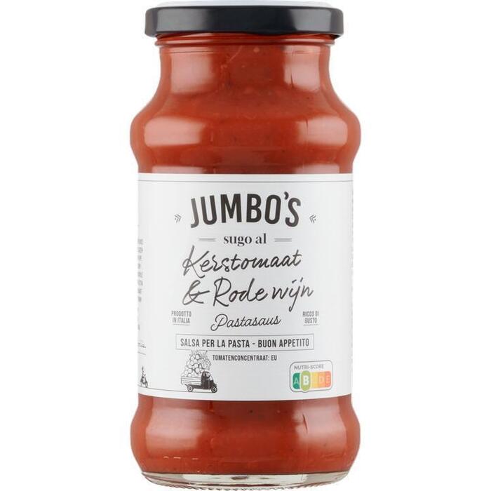 Jumbo's Pastasaus Kers Tomaat Rode Wijn 350 g (350g)