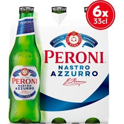 Peroni Nastro azzurro Italiana 6-pack (6 × 33cl)