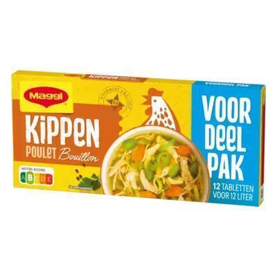 Maggi Kippen Bouillon Tabletten Voordeelpak 12 Stuks 123g (123g)