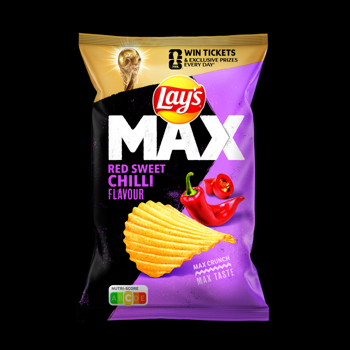 Lay's Max Red Sweet Chilli Chips 185 gr (185g)