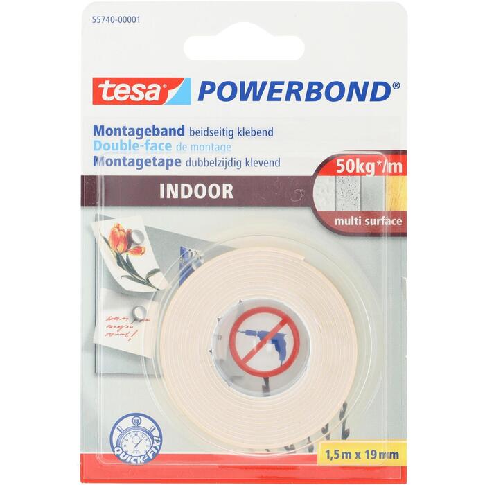 Tesa Powerbond dubbelzijdige tape (Blister, 10g)