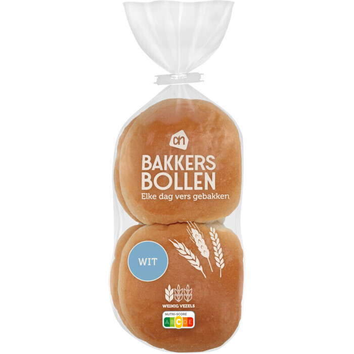 AH Bakkersbollen wit (4 st.)