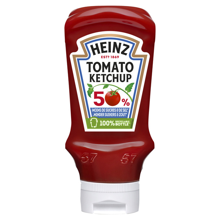 Heinz Tomaten ketchup 50% minder suikers&zout (460g)