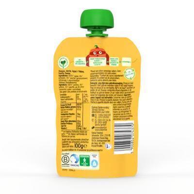 Olvarit 12+ Maanden Knijpfruit Pompoen, Wortel, Appel 100g (100g)
