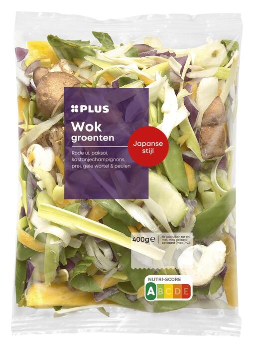 PLUS Wokgroenten Japanse stijl (Zak, 400g)