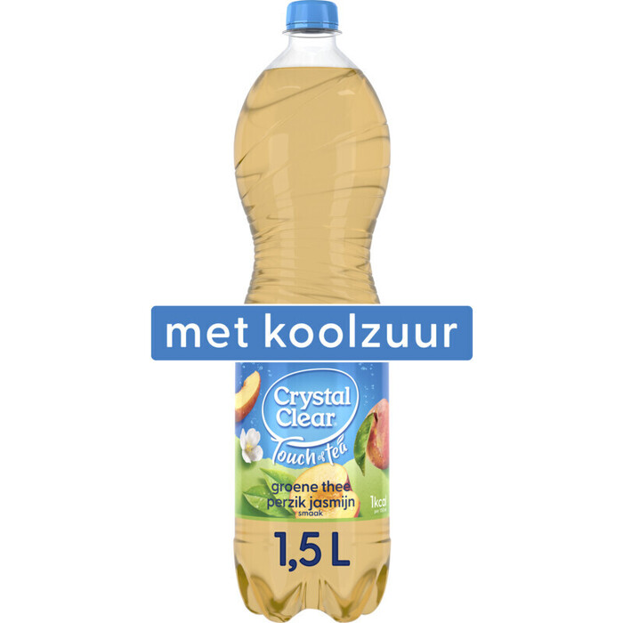 Crystal Clear Touch of tea perzik jasmijn (1.5L)