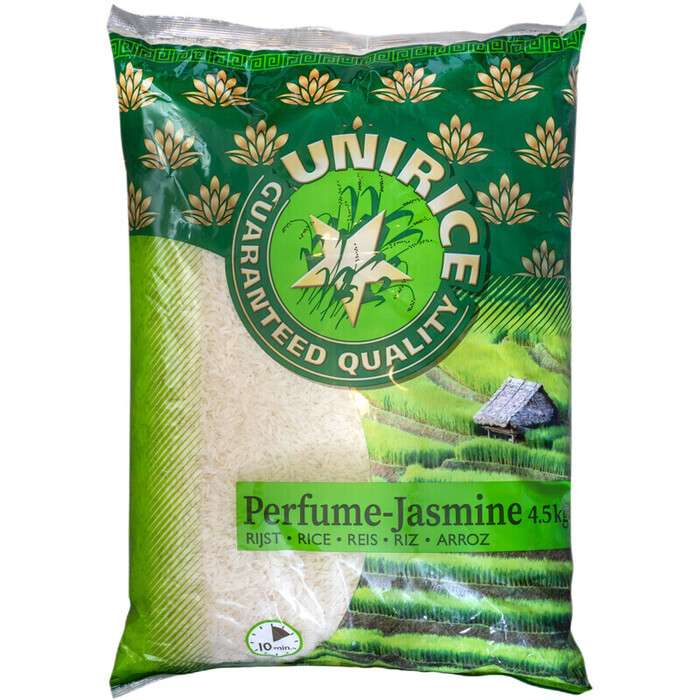 Unirice Parfume Jasmine Rijst 4, 5kg (4.5kg)