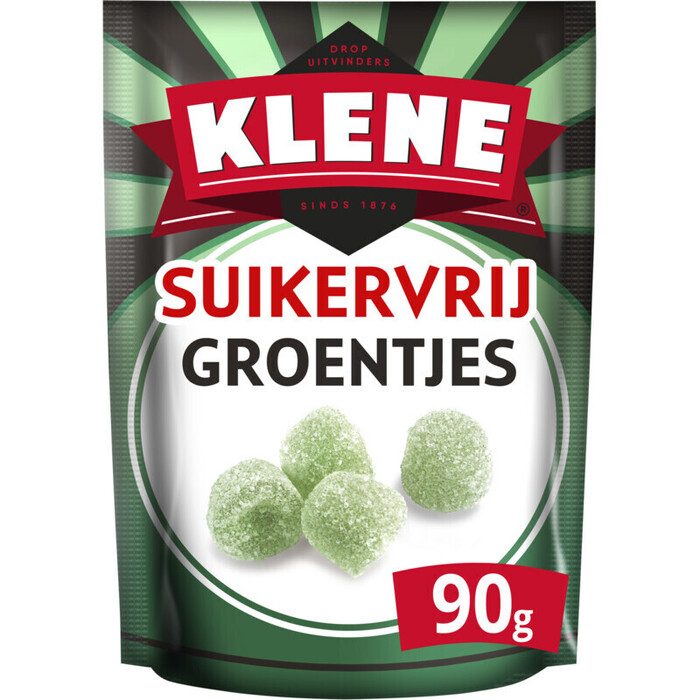 Klene Suikervrij Eucalyptussmaak Groentjes 90 g (Zak, 90g)