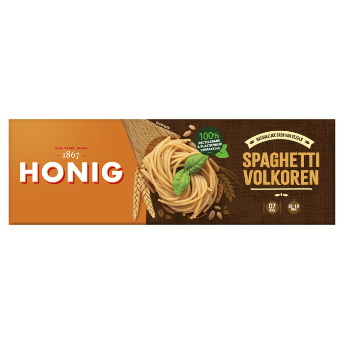 Honig Spaghetti Volkoren 550g (Stuk, 550g)