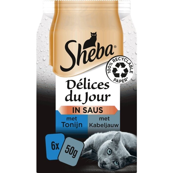 Delice du Jour vis maaltijdzakjes 6x50 (Pak, 6 × 50g)