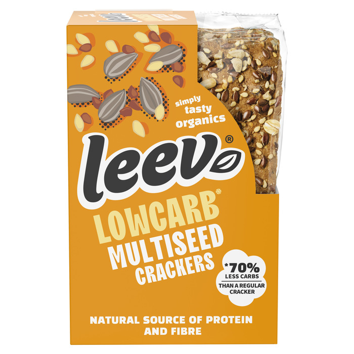 Leev Organic low carb crackers multiseeds (80g)
