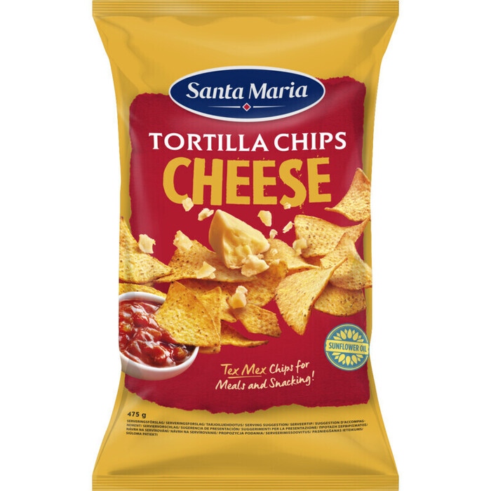 Santa Maria Crispy Corn Tortilla Chips Cheese 475g (475g)