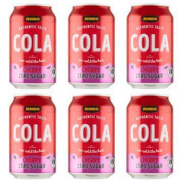 Jumbo Cola Cherry Zero Sugar 6 x 33cl (6 × 33cl)