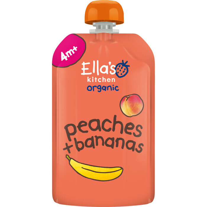 Ella's Kitchen Peaches + Bananas from 4 Months 120 g (120g)