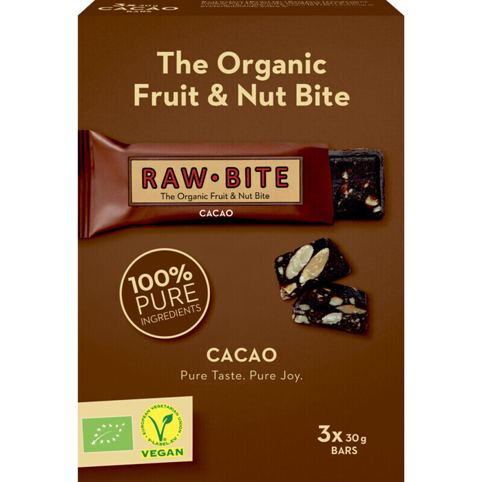 Rawbite The organic fruit & nut bite cacao (90g)