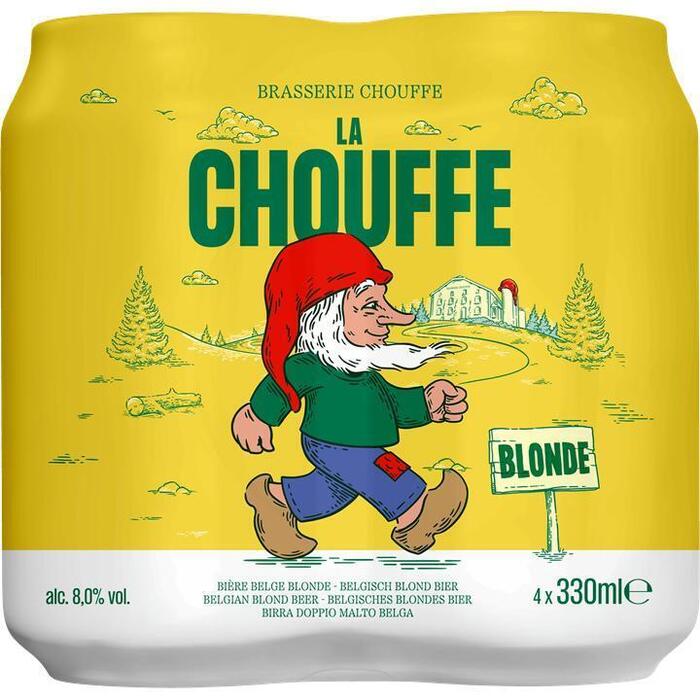 La Chouffe Blonde Belgisch Bier Blikken 4 x 330ML (1.32L)