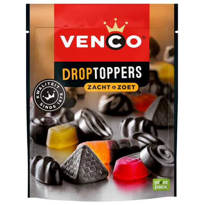 Venco Droptoppers Zacht & Zoet 225 g (225g)