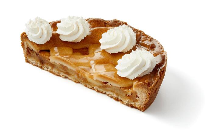 PLUS Halve appeltaart met slagroom