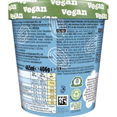 Ben & Jerry's Non-Dairy Cookies on Cookie Dough met Havermelk 465ML (46.5cl)