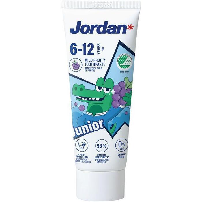Jordan Tandpasta Milde Fruitsmaak 6-12 Jaar 50 ml (50ml)