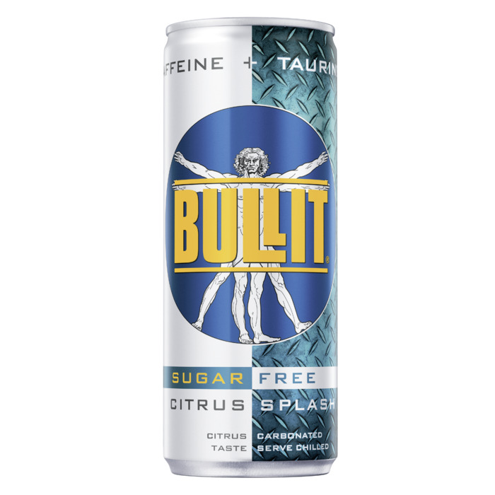 Bullit Energy drink suikervrij citrus (250ml)