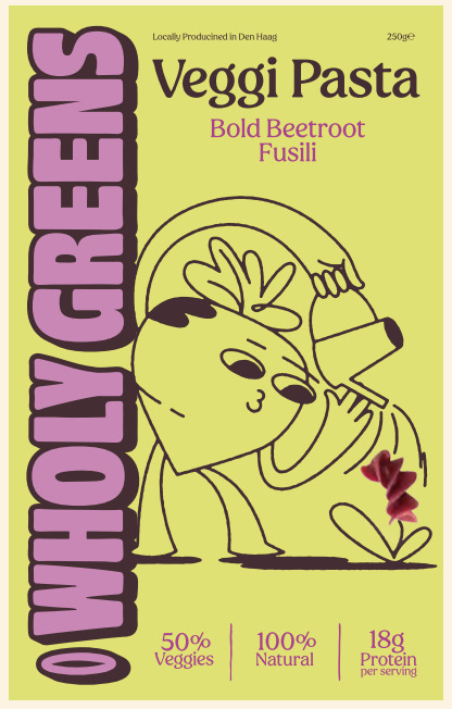 Wholy Greens Groentepasta Bold Beetroot Fusili 320g (320g)