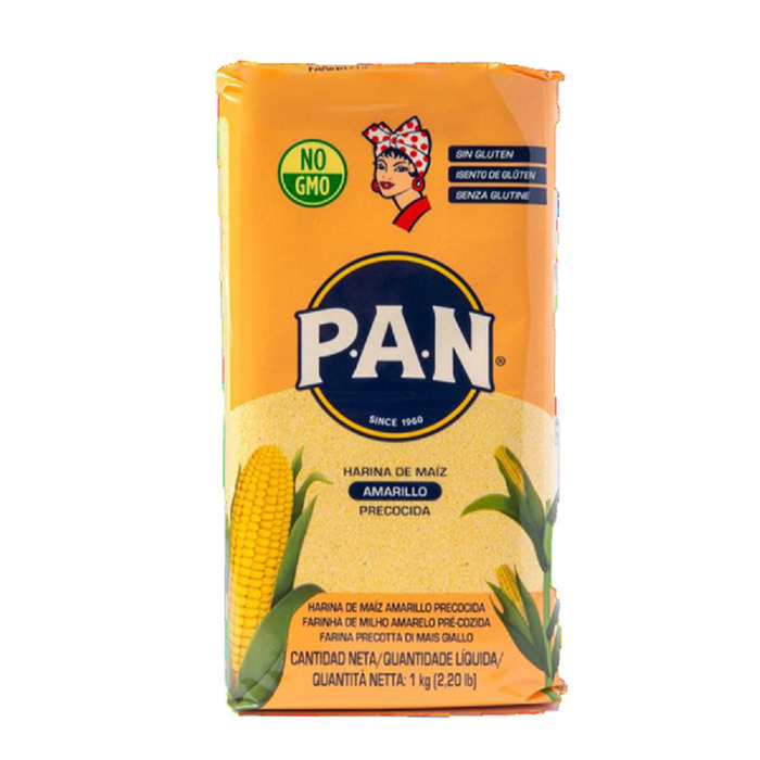 P.A.N. Voorgekookte Gele Maïs Meel 1 kg (1kg)