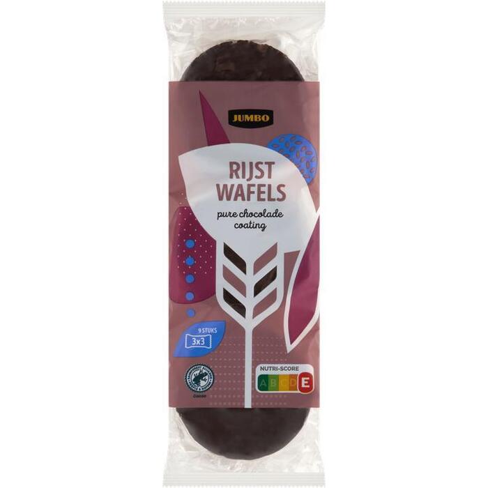 Jumbo Rijstwafels Pure Chocolade Coating 3 x 3 Stuks 150g (150g)