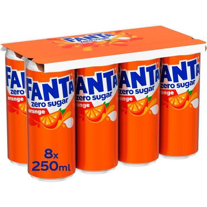 Fanta No Sugar Orange 8 x 250 ml (8 × 250ml)