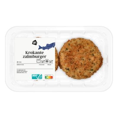 AH Krokante zalmburger (180g)