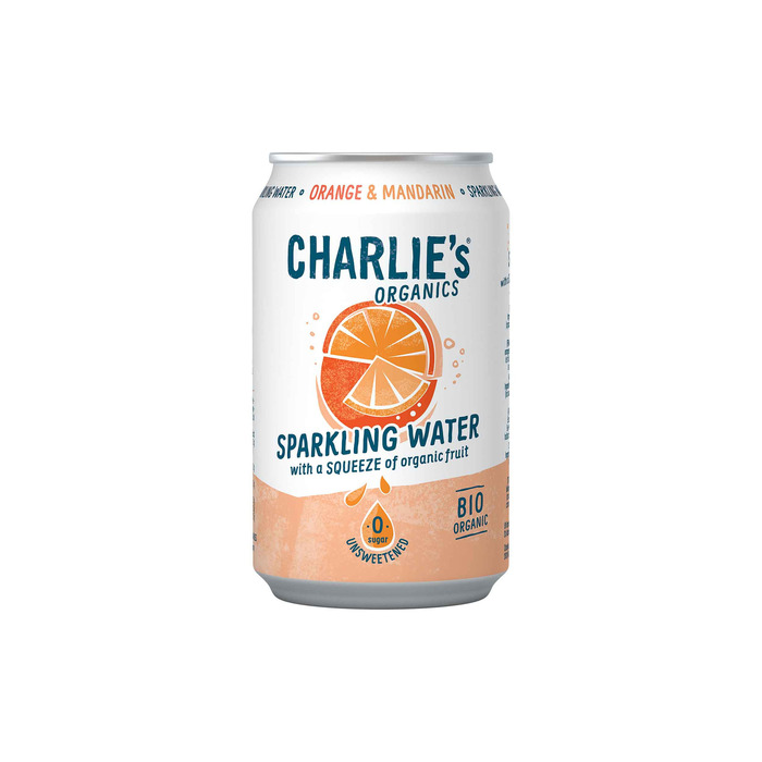 Charlie's Organics sparkling water orange (33cl)