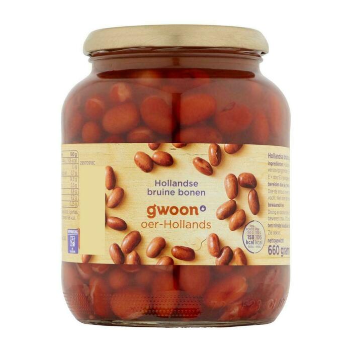 g'woon Hollandse bruine bonen (660g)